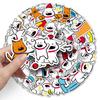 50 Cute Big-Nosed Puppy Cartoon Stickers for Suitcases and Phone Cases