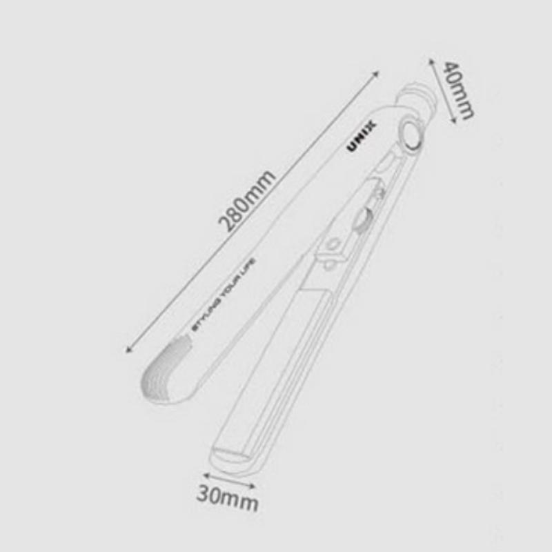 UNIX Ceramic Flat Iron Hair Straightener