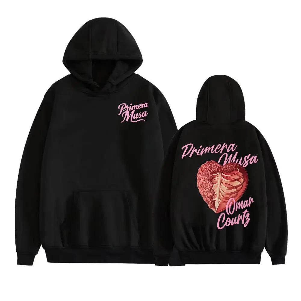 Omar Courtz Primera Musa Grafické mikiny Pánské Dámské Hip Hop Mikina Oversize Harajuku Streetwear Fleecový Teplý Pulovr Tepláková souprava Dámské Pánské Oblečení
