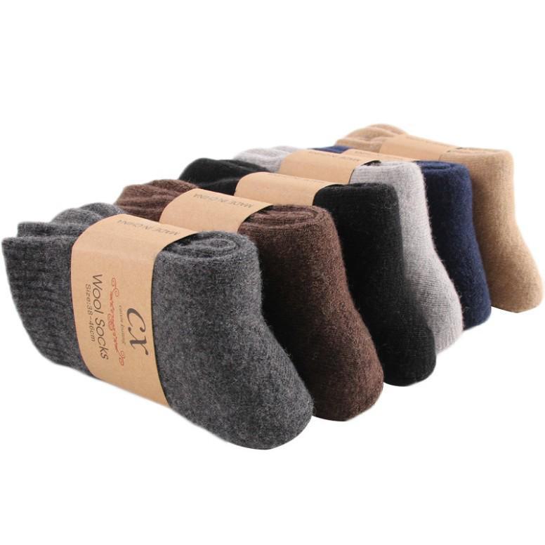 Herren Winterwolle & Kaschmir Dicke Frotteesocken