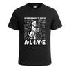 Schrödingers Katze ist lebendig Neuheit lustiges Herren T-Shirt Party Geschenk T-Shirt Top
