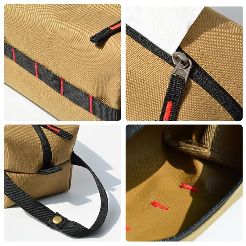 Outdoor Tissue Holder Bag Napkin Paper Storage Holder Hanging Wipes Box Case Tissue Dispenser Paper Storage Container