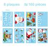 Christmas Sticker - 8 Decorative Plates for Window Glass Mirror Fridge Christmas Electrostatic Reusable Phonillico®