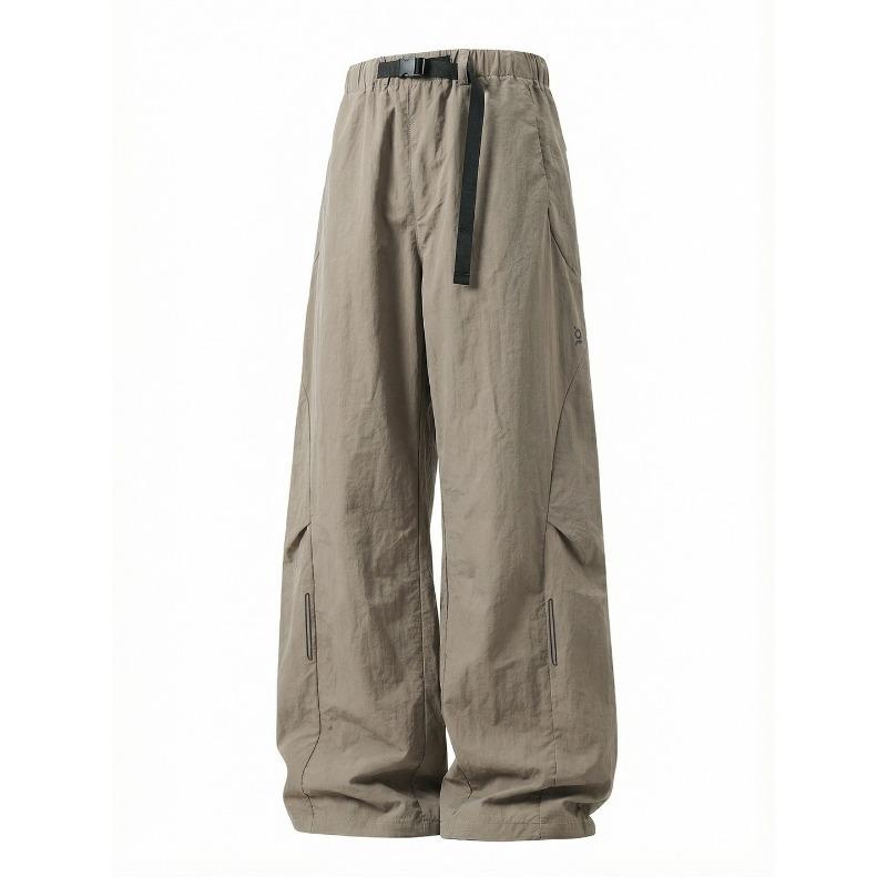 Pantaloni da Paracadutista Uomo Deostrutturati a Pieghe Sdoppiate Funzionali da Esterno Resistenti all'Acqua Casual Cargo Lunghi