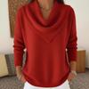 Nouveaux hauts et pulls unis à manches longues pour femmes pour l'automne et l'hiver