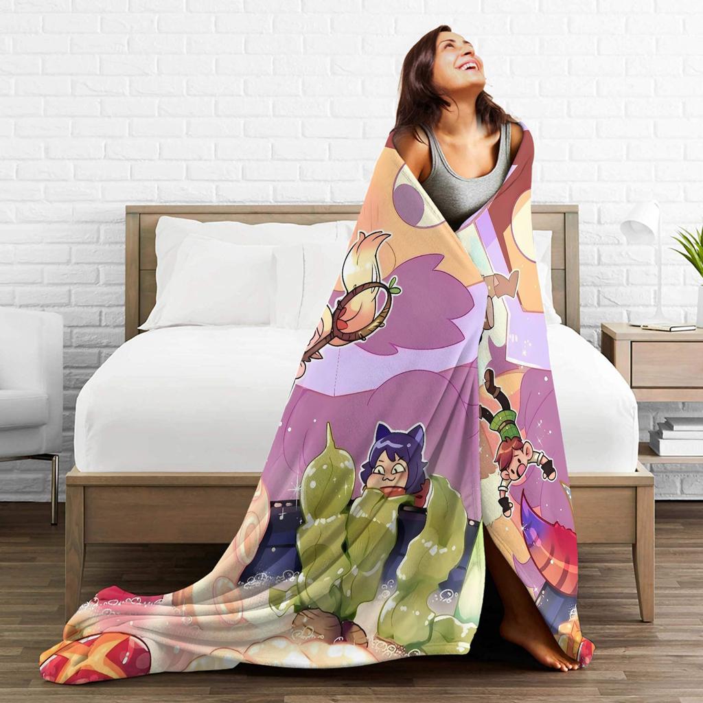 Dungeon Meshi Blanket Delicious in Dungeon Camping Flannel Bedding Throws For Outdoor Soft Warm Quality Bedspread Gift