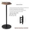 Soporte de pared para auriculares de nogal negro - Colgador universal de madera maciza para auriculares circumaurales para juegos y deportes