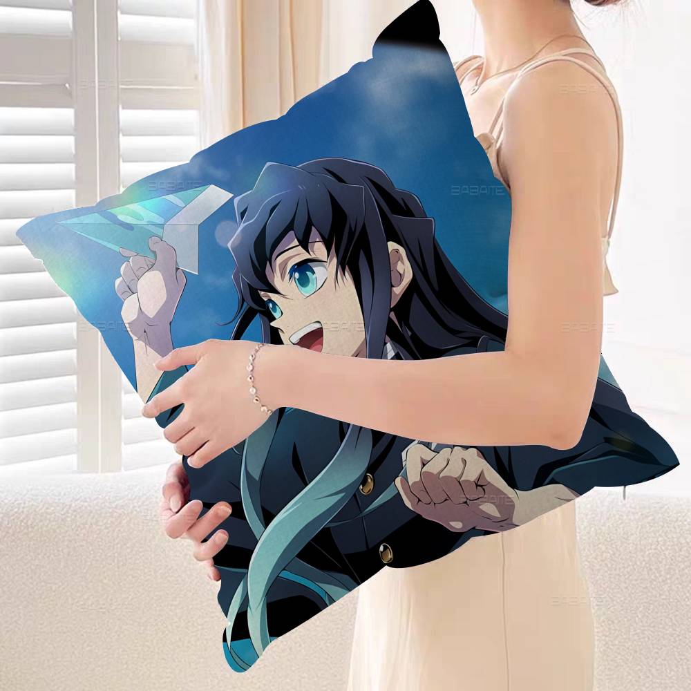 Anime Character Muichiro Tokito Pillow Anime Pillow Sofa Bed Head Pillow Cover Cushion Cover x cm Fashion
