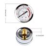 Professional Pressure Gauge Back Mount Hydraulic Pressure Gauge 0-180 PSI Metal