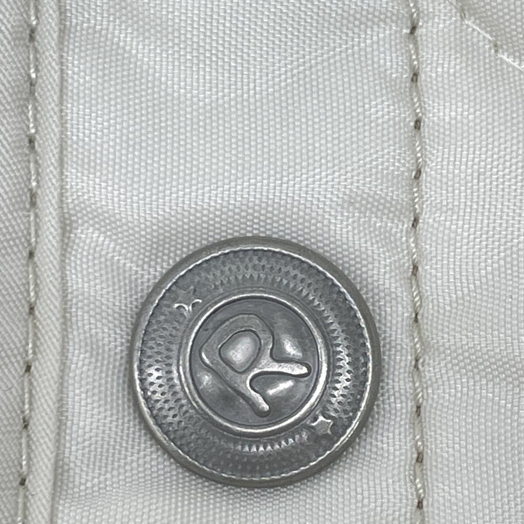 45R 8102023 White Nylon Quilted 908 Yachting Coat Coat 1 IvoryUsed