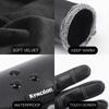 Autumn and Winter Cycling Gloves Warm Windproof Touch Screen Sports Ski Snowmobile Gloves Men's Black