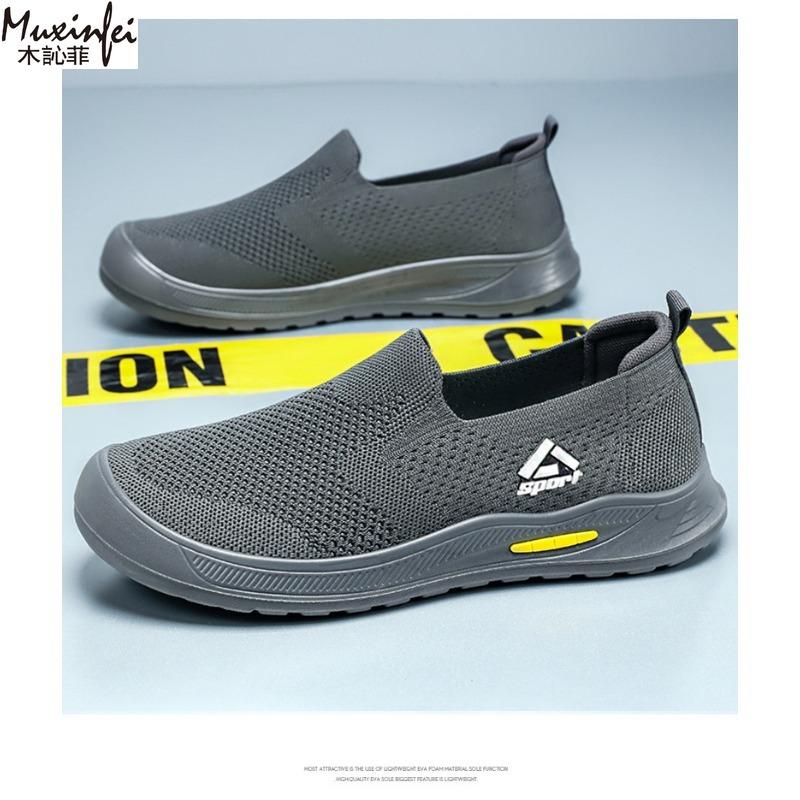 Mode Herren Sommer Schuhe Stoffschuhe Sneaker Neu Atmungsaktives Mesh Slipper Weich Besohlt Herren Stoff Freizeitsneaker Sale