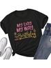 Birthday Shirts For Women Day Birthday Letter Print Birthday T Shirt Casual Short Sleeve Top