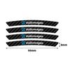 RUNTB1 Car Emblem Tyre Rim Trim Stickers Decal Strip Exterior Accessories For VW GTI Golf8 Polo Passat Mk6 MK7 Tiguan R32 RLine Magotan
