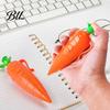 Smooth Writing Pen Carrot Shape Voice Recorder with 60-Second Recording Cute Creative Stationery for Kids Ballpoint Students Teachers Funny