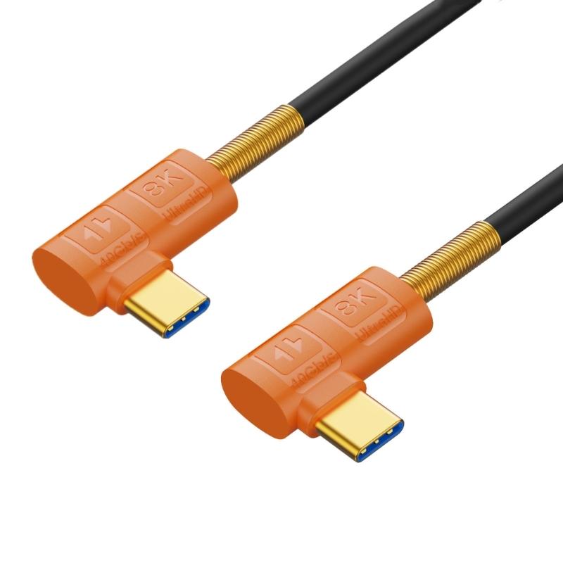 240W TypeC USB4 Cable 40Gbps Data Transfer USB C Extension Cord 8K60hz Video Output Efficient