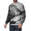 Men's Casual Fashion Printed Round Neck Pullover Sweatshirt