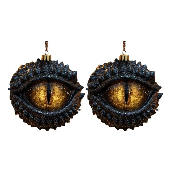 1/2Pcs Acrylic Dragon Eye Hanging Decoration 2D Flat Home Office Holiday Party Christmas Tree