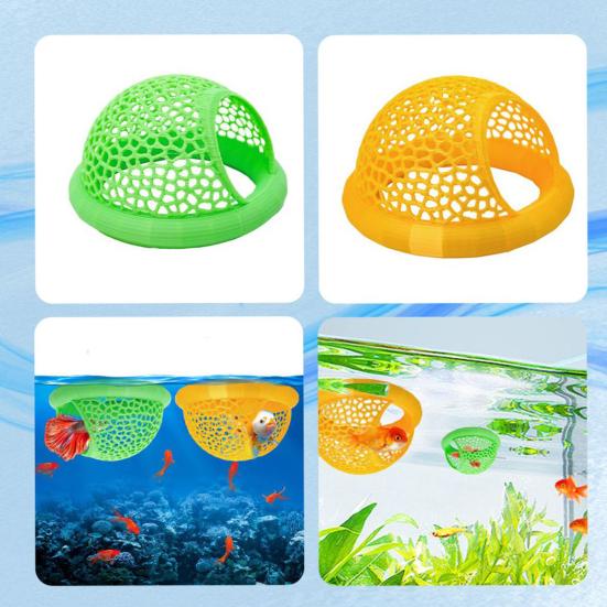 Schwimmende Betta-Fisch-Lounge Höhle Fisch-Ruhe-Lebensraum Höhle Versteck Spielzeug Versteck Bereicherung Aquarium Dekoration Fisch