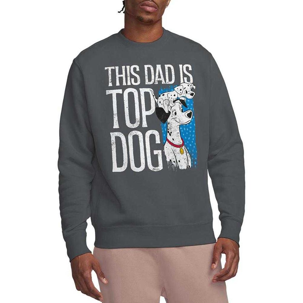101 Dalmatians Unisex Adult This Dad Is Top Dog Sweatshirt