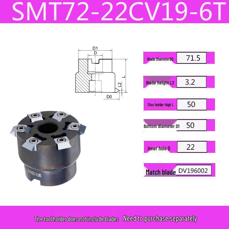 Deep Hole CNC Thread Mill Cutter Disc SMT72-22CV19 57-DV156001