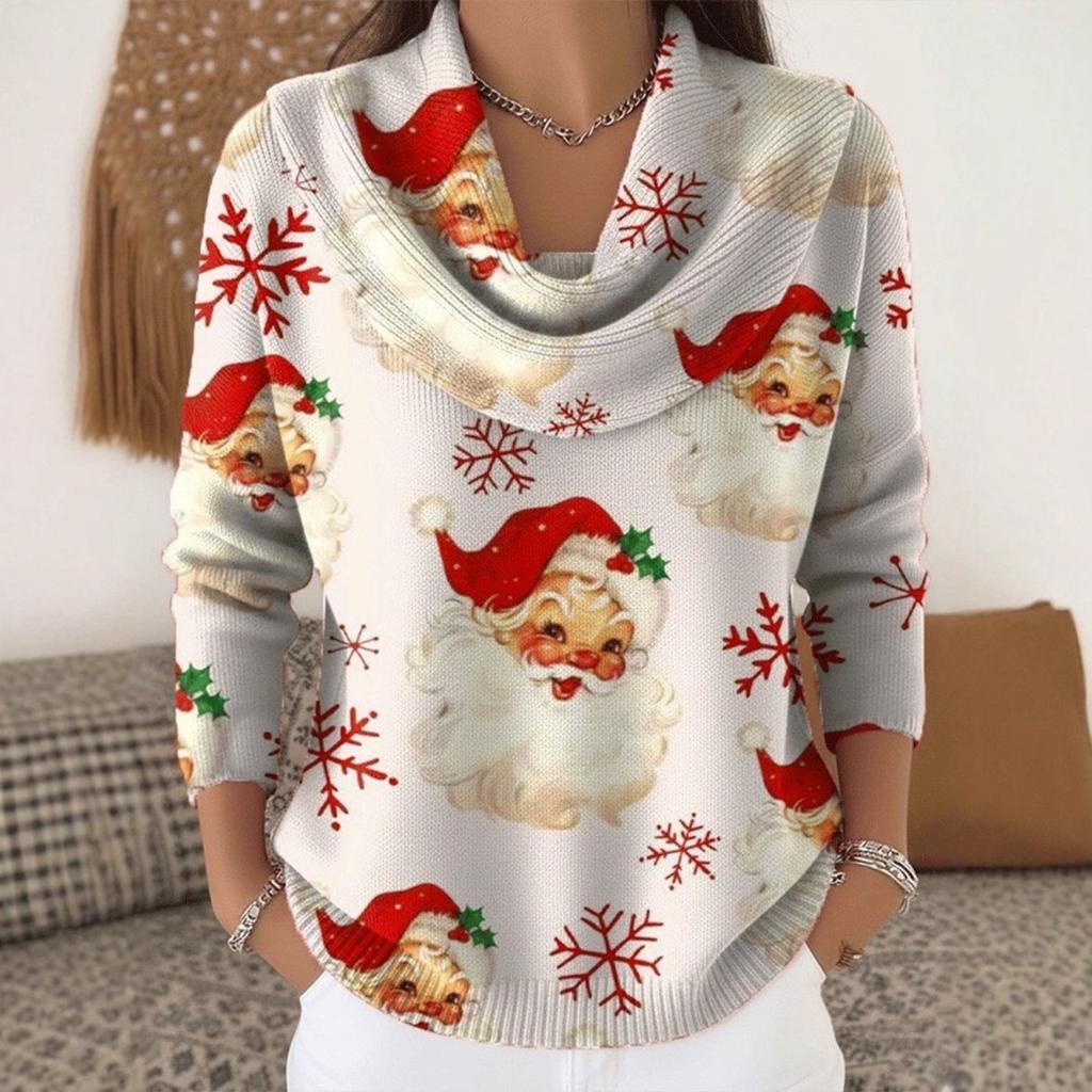 Damen Pullover Herbst Winter Mode Lässig Europäischer Amerikanischer Stil Warm Gemütlich Strick Oberteil