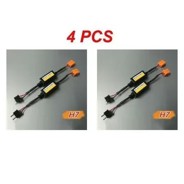 New 1~4PCS LED Canbus Car Headlights Error Free Resistor for SUV Fog Lights H4 H7 H1 H11 9006 9007 Adapter Anti-Flicker Tools