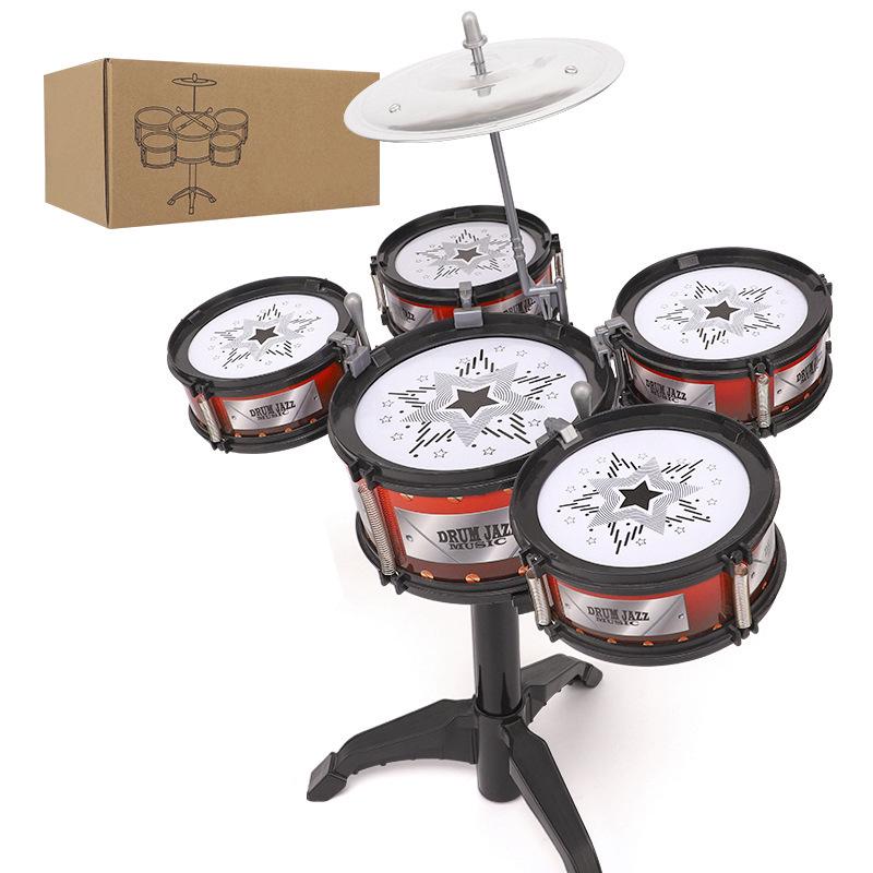 Children's Jazz Drum Set Toy for Ages 3-6: Early Music Education Percussion Instrument
