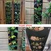 Flower Planting Bag 7 Slots Breathable Wall Hanging Growth Pouch Garden Growing Pot Garden Supplies