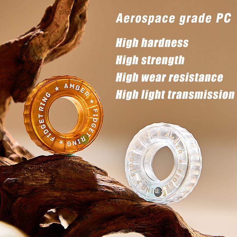 Ratchet Fidget Ring Fidget Slider Adult EDC Metal Fidget Toys ADHD Hand Spinner Stress Relief Toys Office Toy Adult Gift