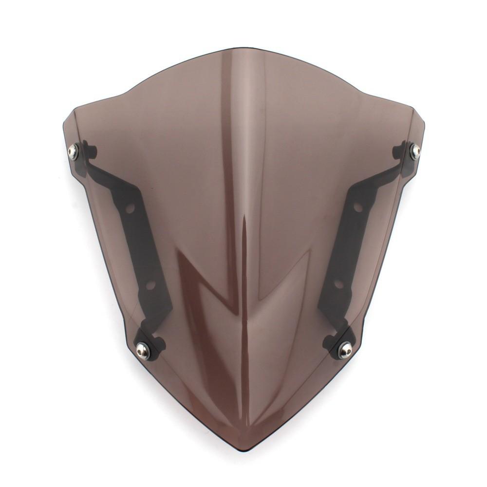 Stilvoller Frontscheibenabweiser für Yamaha Mt09 Fz09 in solider grauer Farboption