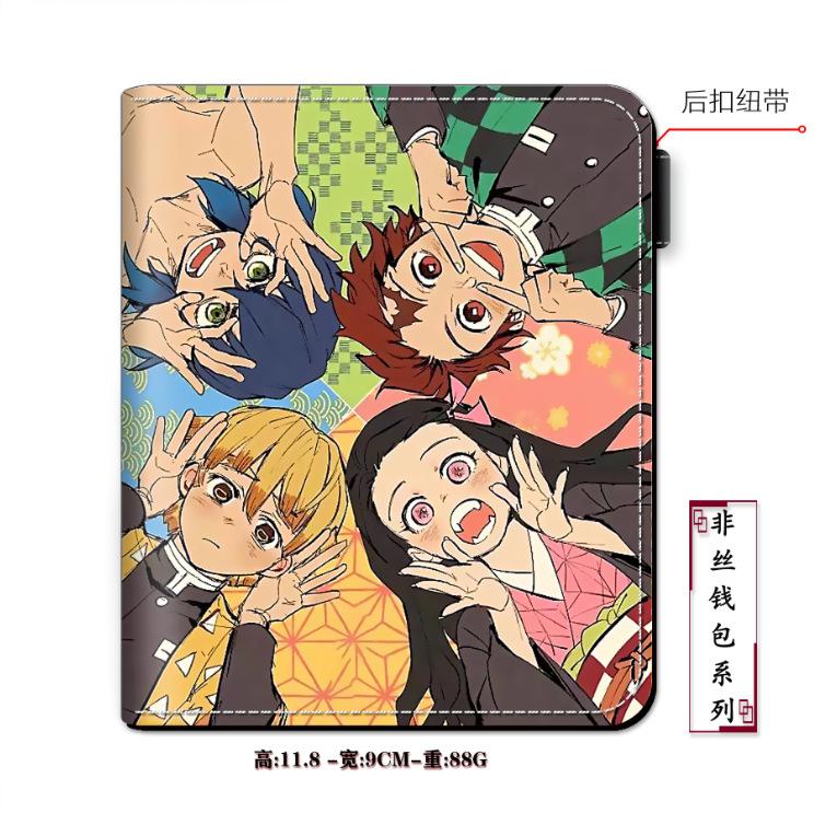 Japan cartoon comics Demon Slayer Stylish Vertical Bag Card Holder Coin Purse 0027