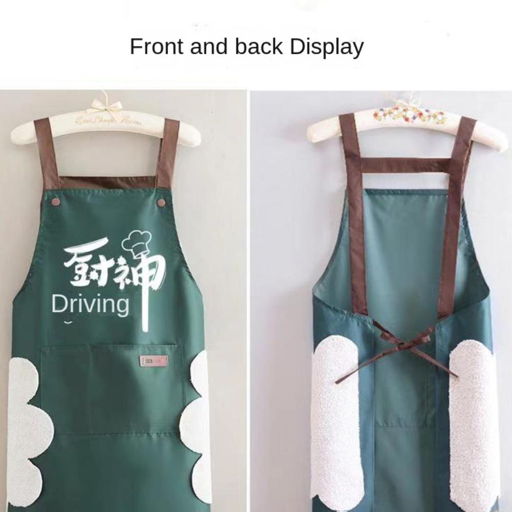 With Pockets Cooking Apron Antipollution Chefs Apron Cleaning Uniform Cleaning Aprons  Women