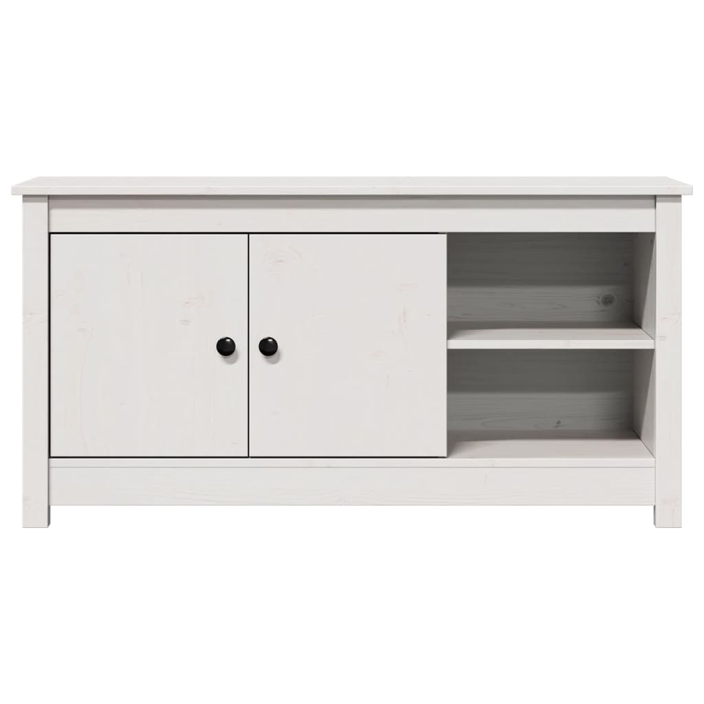 Vidaxl Szafka Pod Telewizor, Biała, 103X36,5X52 Cm, Drewno Sosnowe