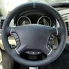 Car Accessories Hand Stitched Black Artificial Leather 2008-2011 Pajero 2009- Steering Wheel Cover For Mitsubishi ZINGER