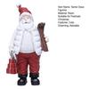 Yousheng Christmas Santa Claus Figurine Miniature Resin Santa Ornament with Gift Bag for Holiday Indoor Home Tabletop Decor