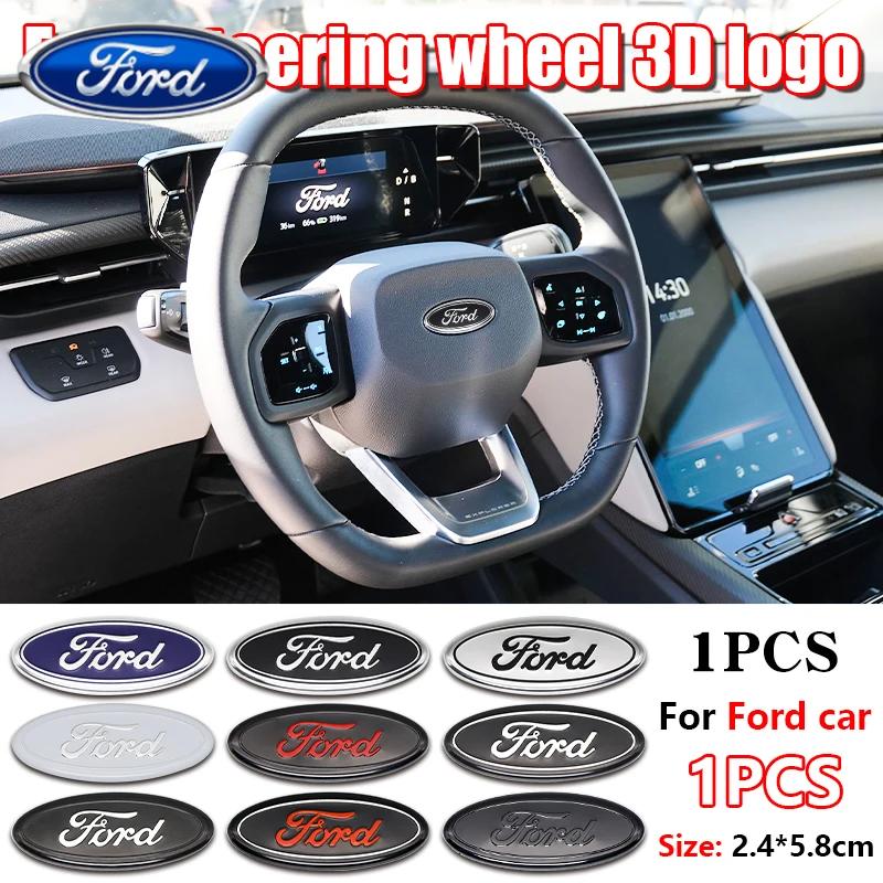 Autosticker Ford Auto Stuurwiel Embleem Cover Stickers Interieur Decoratie Accessoires Voor Ford Focus Mk2 Mk3 Fiesta Ranger M