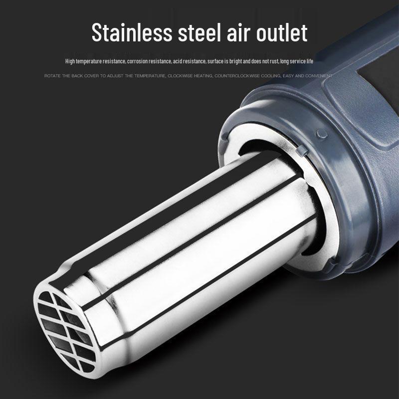 Adjustable Temperature Electric Heat Gun with Digital Display - High Power for Baking, Car Wrapping, and Heat Shrink Film