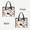 Cute Bird Printed Tote Bag Casual Daily Handbag Large Capacity Lightweight Shoulder Bag for Shopping Travel