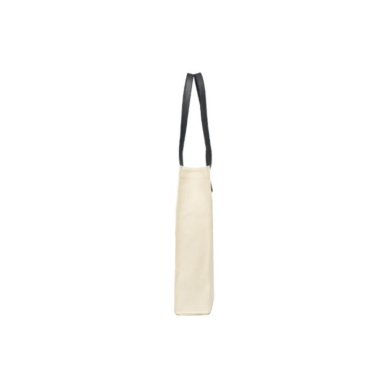 MLB Cotton And Canvas Tote Bag, Shopping Bag, Handbag, Canvas Bag, Shoulder Bag Unisex Beige Casual 3AORM022N-50CRS