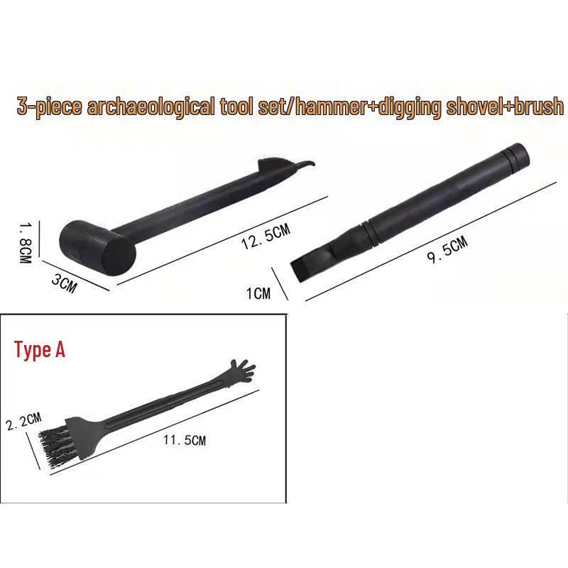 Handmade Small Wooden Mallet & Hammer Archaeological Toy Set