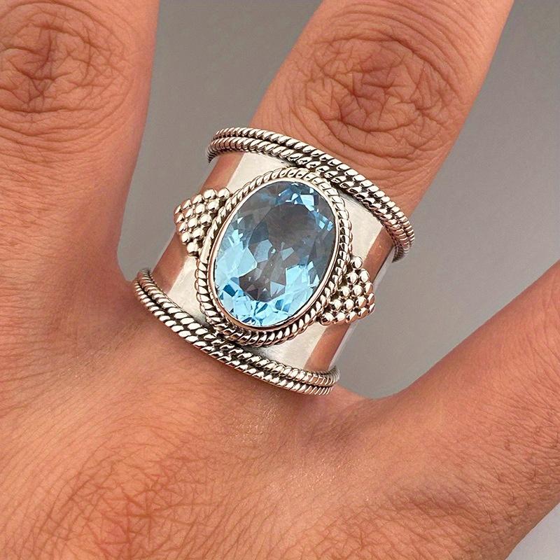 1Pc Retro Ring Exaggerated Fashion Accessories Fashion Design Ring