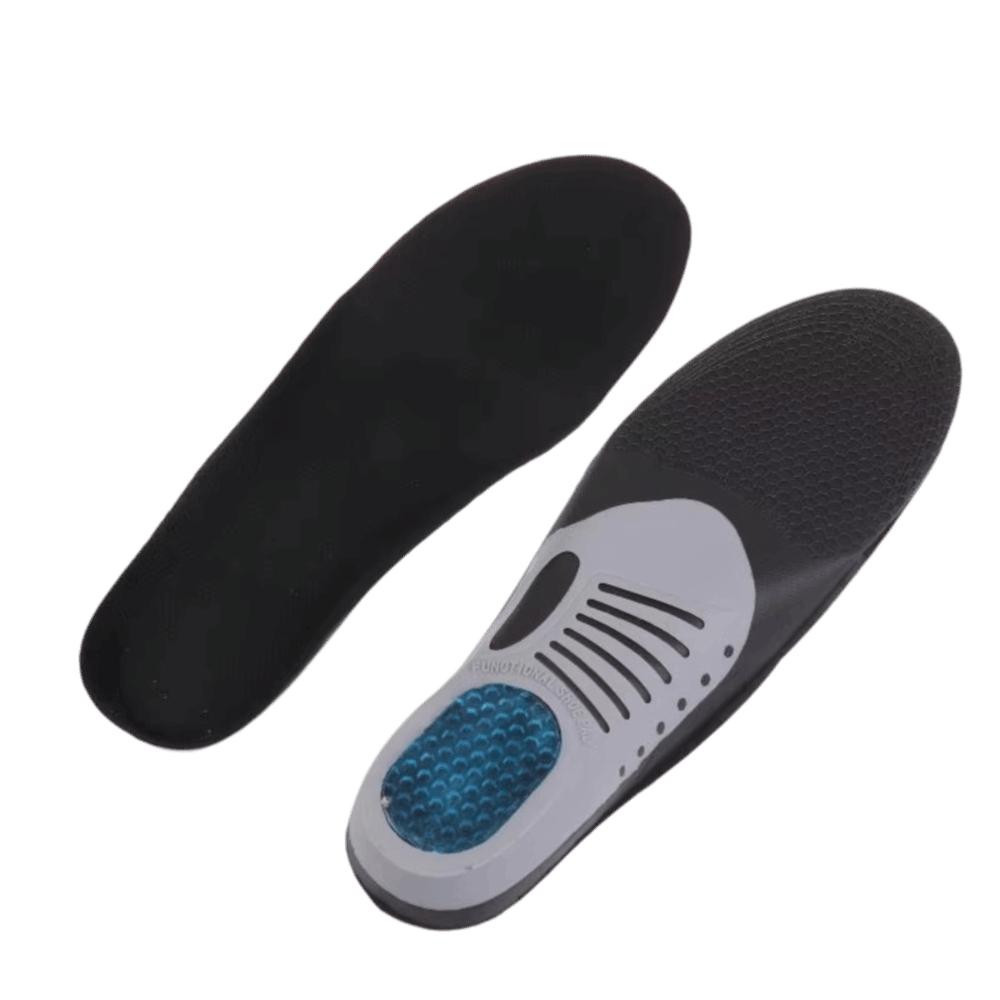 1 Pair Gel Material Sports Running Insoles Shock Proof Soft Elastic Orthotic Inserts Flat Foot Support Comfort Cushioning