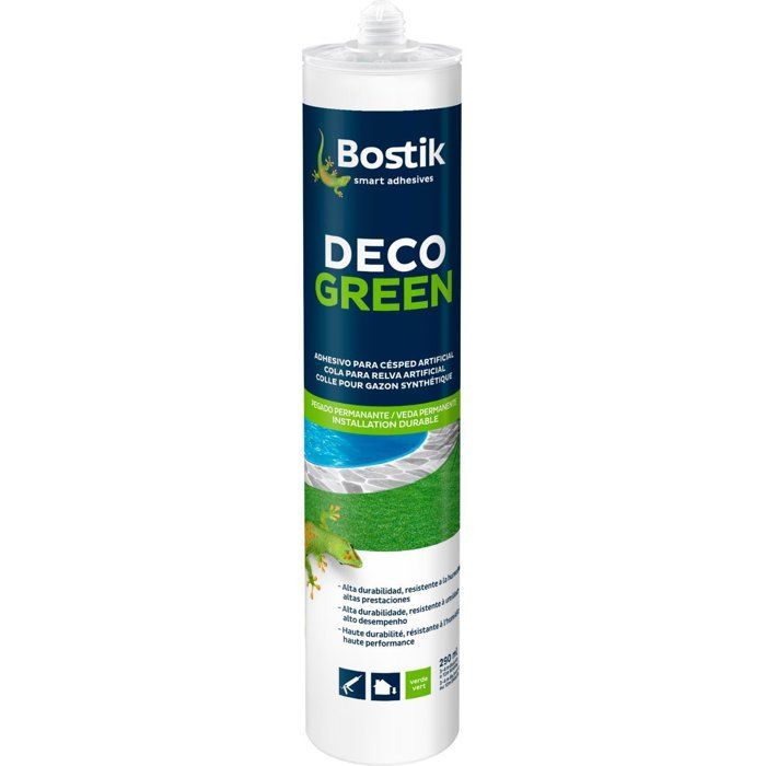Kunstrasen-Kleber - BOSTIK - Déco Green - Alle Materialien - Grün - Kartusche 290 ml weiß