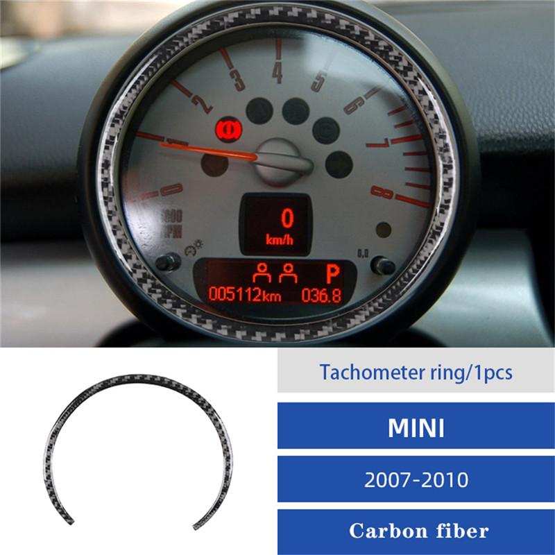 Carbon Fiber Car Central Handbrake Gear Shift Panel Trim Cover Stickers For BMW MINI Cooper R55 R56 R57 2007-2010 Accessories