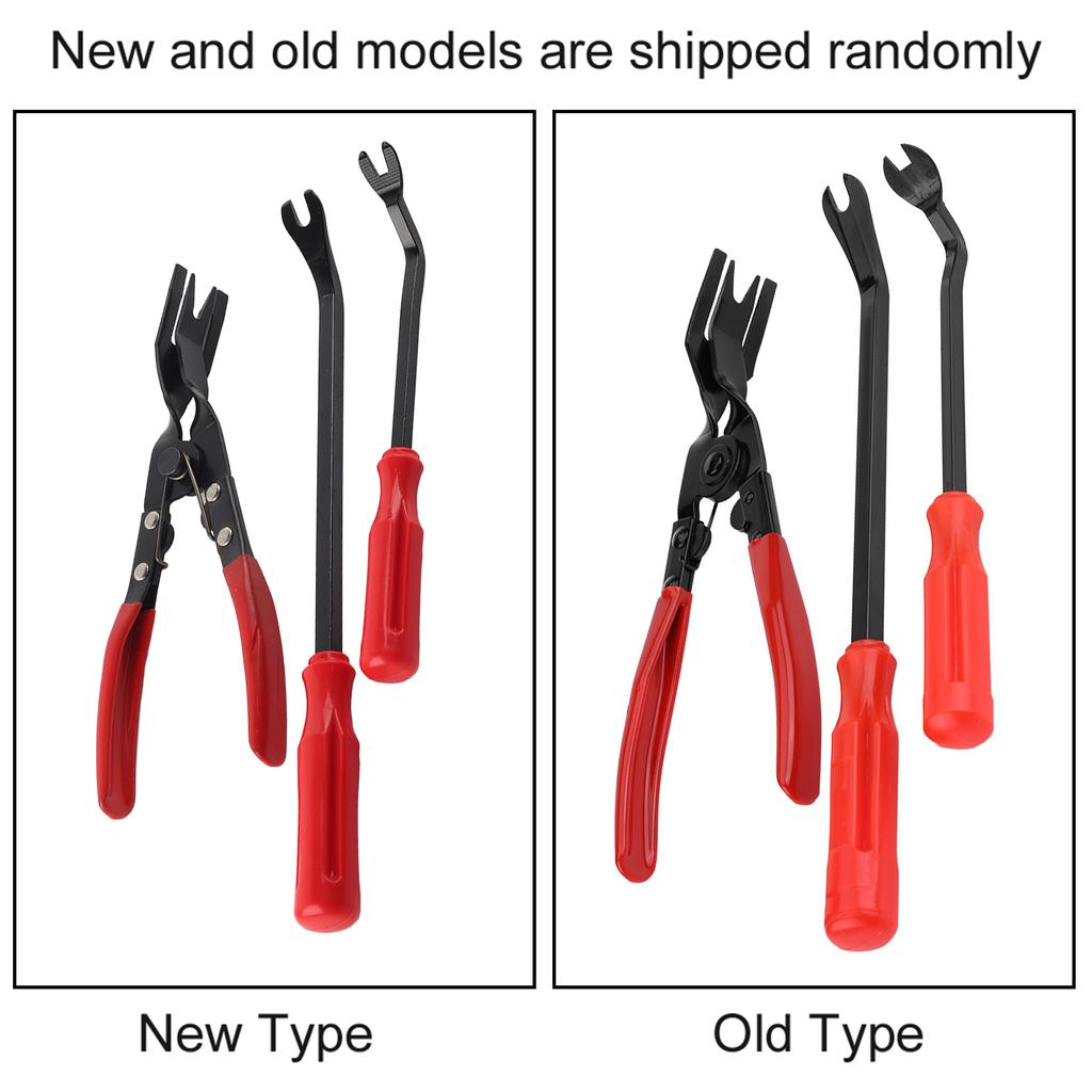 3 buc. Nituri pentru ornamente pentru uși Clipsuri Clești Dispozitiv de îndepărtare a elementelor de fixare Puler Pry Bar Kit de instrumente