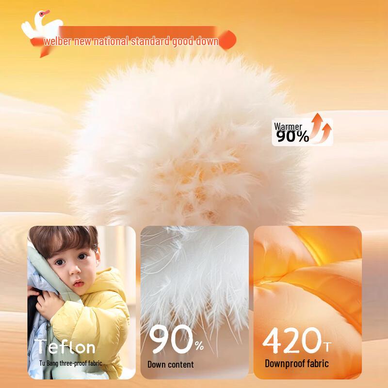 LUSON Baby Boys' Lightweight Winter Down Jacket