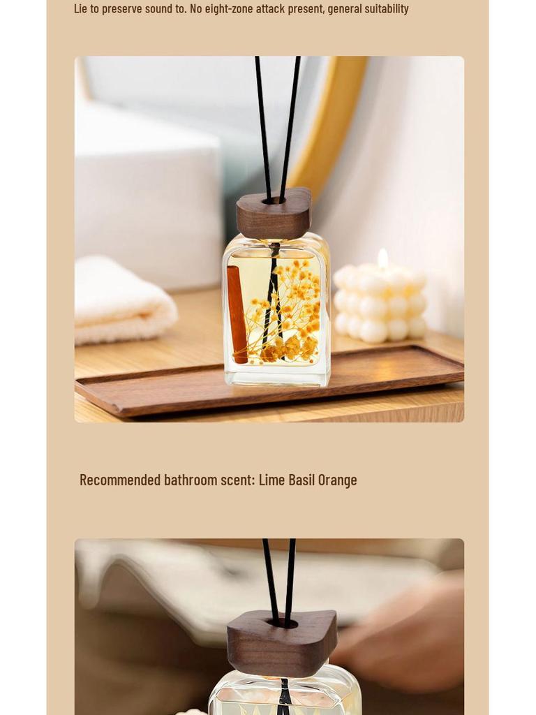 Luxury Preserved Flowers Aroma Diffuser Gift Box – Long-lasting Fragrance for Hotel Bedrooms & Souvenirs