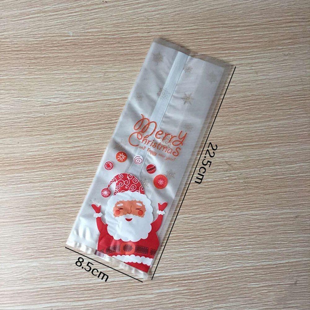 Santa Claus Home & Kitchen Cartoon Candy Pockets Merry Christmas Cookies Bag Baking Packaging Bags