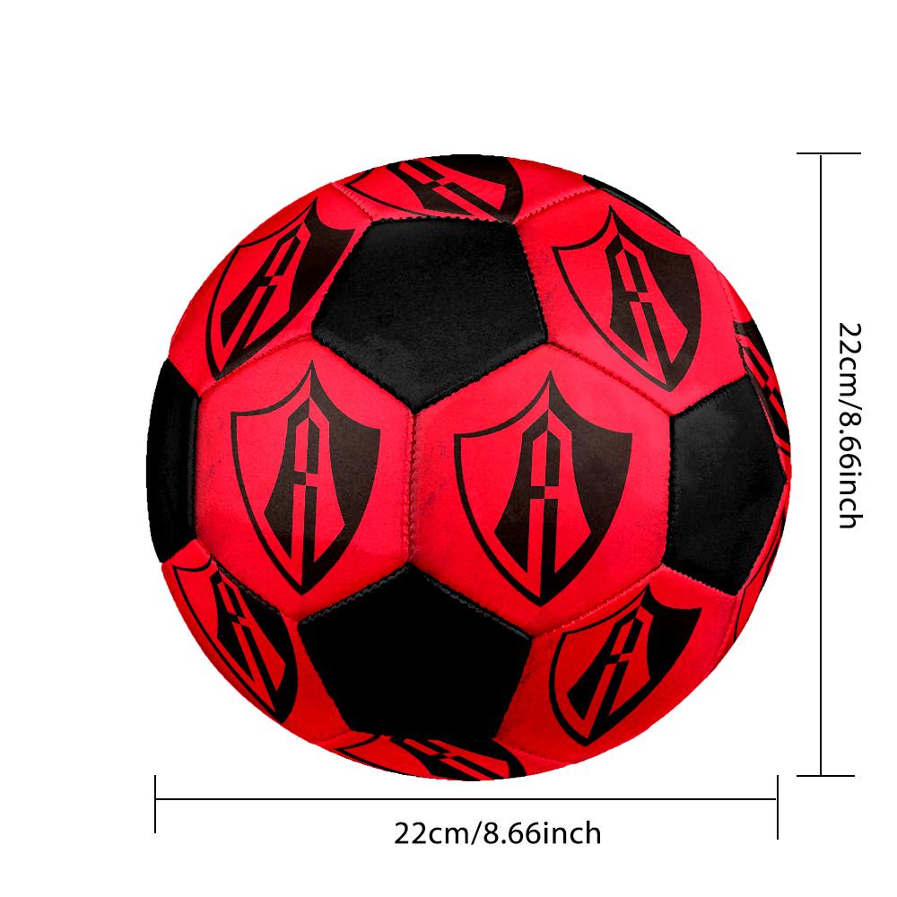 SIZE 5 Atlas Football Club Soccer Ball Colorful All Ages Machine Stitched PVC Competition Ready Durable High-Bounce